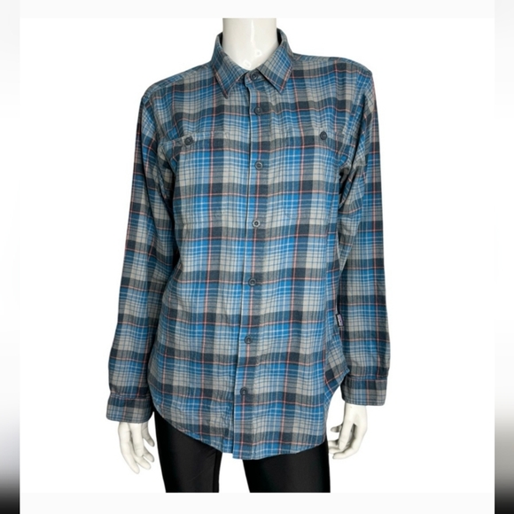 Patagonia Men's Blue Plaid Long Sleeved Button Down Shirt, Size Small - Picture 1 of 7